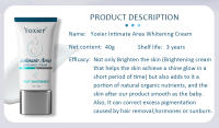 Crema blanqueadora corporal para áreas íntimas, crema reparadora para iluminar las axilas, elimina las nalgas de la rodilla, elimina la pigmentación de melanina, nutre la piel oscura - details 1