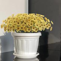 Ramo de flores artificiales de plástico para Decoración de mesa, flores falsas para jardín, porche, ventana, habitación del hogar, bricolaje - details 12