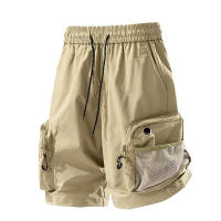 Pantalones cortos informales para hombre de calle al aire libre, pantalones cortos deportivos holgados y transpirables de verano, pantalones cortos Cargo con múltiples bolsillos a la moda para hombre - details 3