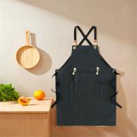 Delantal de trabajo ajustable duradero con múltiples bolsillos y bolsillos para herramientas, delantales de cocina, delantales para barbacoa doméstica, parrilla - details 2