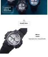 SHUNWAY 【 】 Shengwei Reloj electrónico luminoso para estudiantes deportivos impermeables multifuncionales para exteriores para hombres - details 7