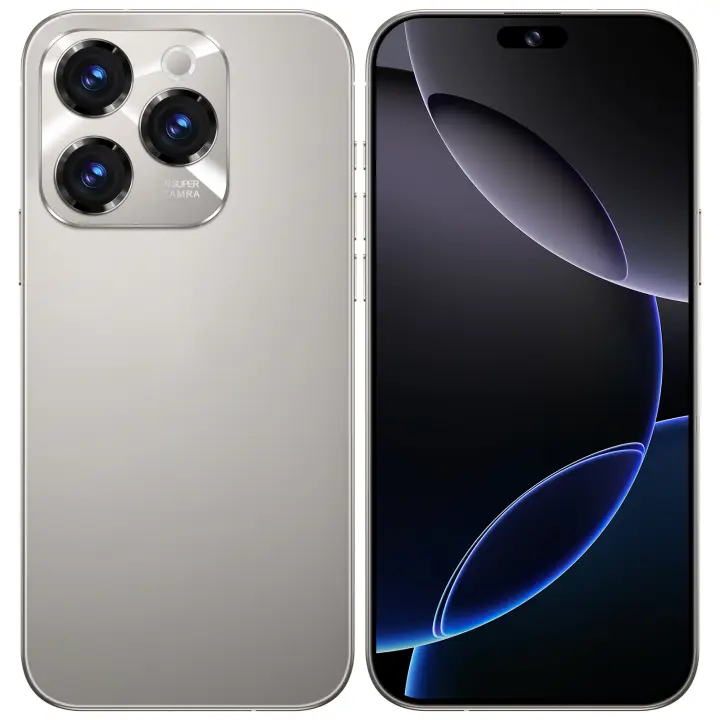 2025 nuevo I16 Pro Max 5G Smartphone 7,3 pulgadas pantalla HD 72MP + 108MP Cámara Snapdragon 8 Gen 3 8000mAh Dual SIM desbloqueo teléfono - 1