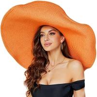 Gorra de Sol Hecha a Mano de Moda para Mujer Visera Ancha de 70cm Ideal para Playa de Verano - details 2