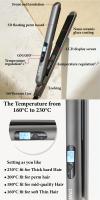 Plancha y rizador profesional 2 en 1, con pantalla LCD, 5 ajustes de temperatura, revestimiento de cerámica nano, para todo - details 2