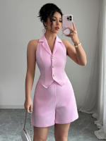 Conjunto Mujer Verano 2025 | Top Botones + Shorts Básicos | Estilo europeo | Tela Premium - details 5