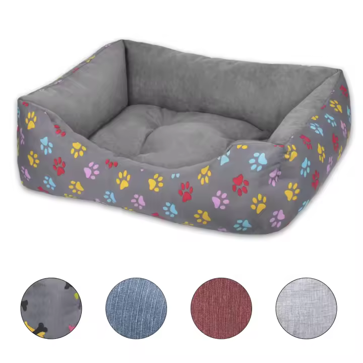 Cama de Mascotas Suave y Duradera Relleno de Fibra Súper Suave Lavable, Resistente al Desgaste - 1