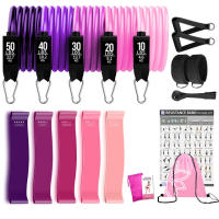 Juego de bandas de resistencia para ejercicios físicos, tubos elásticos, cuerda de tracción, banda de Yoga, equipo de entrenamiento para gimnasio en casa, 360 libras - details 15