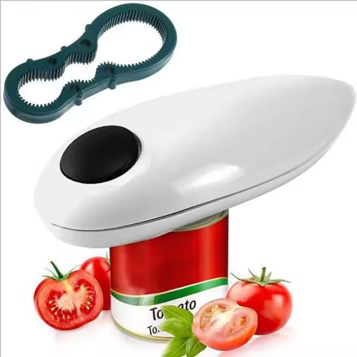 Abridor de latas eléctrico para cocina,plano y liso, para tamaños redondos - 1