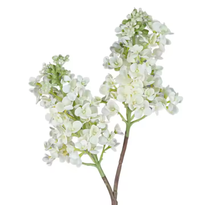 Flor Lila Artificial de tacto Real, rama de flor Lila de seda elegante de lujo, flor falsa hecha a mano, decoración de mesa para el hogar - 1