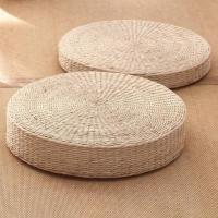 Cojín futón de paja Natural de estilo japonés duradero, cojín de Tatami redondo hecho a mano, estera de suelo tejida para ventana - details 5