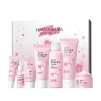 Conjunto de Cuidado de la Piel de Sakura 7/5 Piezas Suero Facial, Limpiador, Protector Solar, Crema de Ojos Regalo para Mujeres - details 6