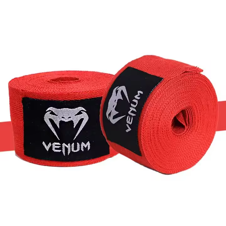Vendaje de boxeo de 2 piezas, vendaje suave de algodón, Sanda Muay Thai, puño deportivo para Karate, Protector de manos para Fitness, muñequera - 1