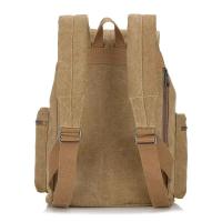 Mochila de lona sencilla Unisex, bolso para portátil - details 3