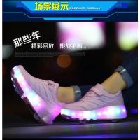 Zapatillas luminosas de dos ruedas con carga USB 2025, patines con luz LED para niños, zapatillas deportivas para niños - details 12