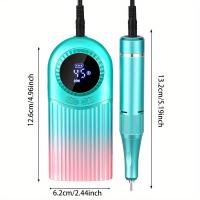 Taladro Eléctrico de Uñas Profesional de Alta Velocidad, 35.000 RPM, Portátil y Recargable por USB, Sin Calor, Batería - details 1
