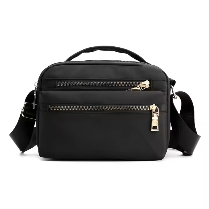Bolso De Hombro Impermeable Para Mujer Bolso Cruzado Multifuncional Bandolera Estilo Casual Material Nylon Con Forro De Poliéster - 1