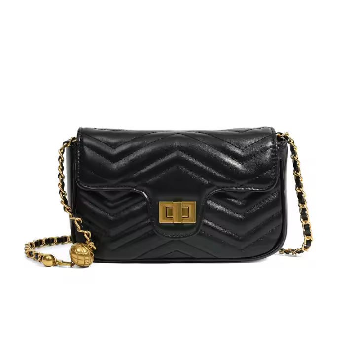 Nuevo Bolso de Mujer de Cuero de Vaca de Primera Calidad Bolso Cuadrado Pequeño de Mensajero de Cadena de Lujo Ligero de Alta Gama para Viajes - 1