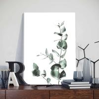Pintura Nórdica de Arte de Pared en Lienzo JUBEER con Marco Posters de Hojas de Plantas Minimalistas Pictras para Decoración del Hogar - details 3