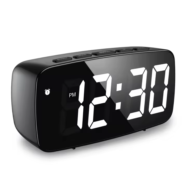ORIA-Reloj Despertador electrónico Digital de escritorio, Despertador con pantalla LED, Control de voz, modo nocturno - 1