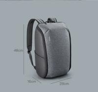Mochila de viaje multifuncional para hombre, bolsa impermeable antirrobo para ordenador portátil de 15 pulgadas con recarga USB mejorada - details 0