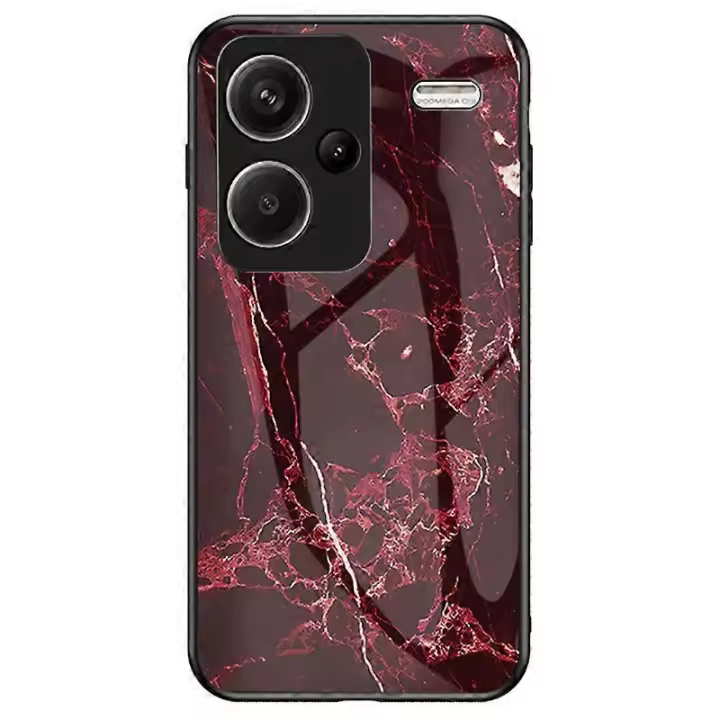 Funda de vidrio templado para Xiaomi Redmi Note 13 Pro+ 5G con patrón de mármol - 1