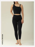 Pantalones de Yoga y Ajuste para Mujeres MOVING PEACH Leggings de Compresión Tights Cintura Alta Zumba Antibacteriano Suave y Sin Pata de Camello Material Exterior 80% Nylon + 20% Spandex - details 8
