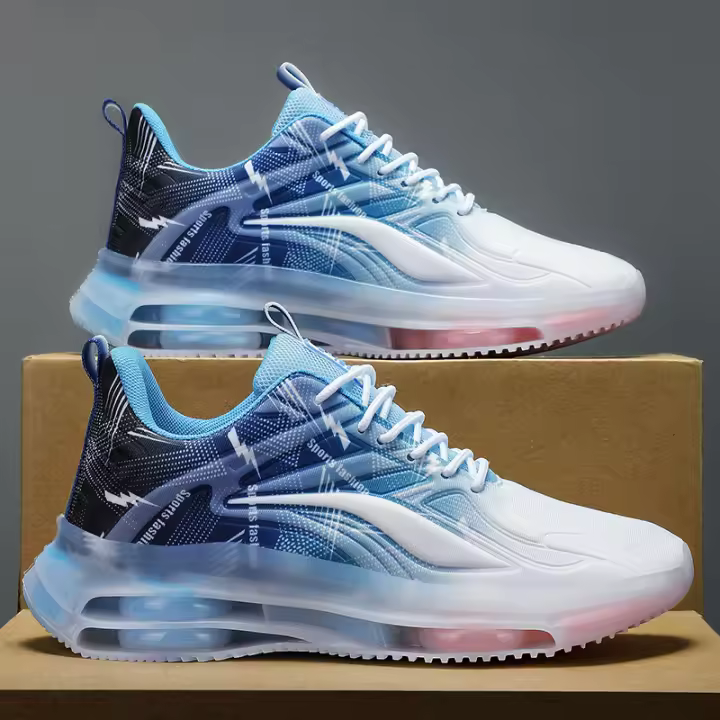 Zapatillas de baloncesto de moda para hombre con amortiguadores de aire, cómodas y antideslizantes, transpirables y que absorben los golpes, adecuadas para actividades al aire libre de hombres - 1