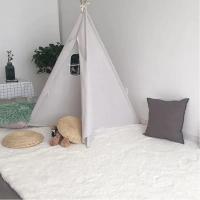 Alfombra de Peluche Blanca para Decoración de Sala de Estar Alfombra Gruesa para Dormitorio Alfombra Suave Antideslizante para Piso Alfombra de Tamaño Grande para Salón - details 1