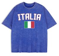 Camiseta Casual de Verano para Mujer Algodón Cinturón, Cuello Redondo, Manga Corta - details 35