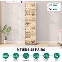 Caja de Zapatos Plegable Duradera 20 Piezas Organizables con Puertas Ajuste Aproximado hasta Tamaño 43 Muebles de Sala - details 10