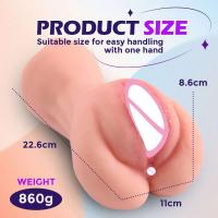 Leten HESEKS 3 en 1 muñecas masculinas de juguete con vagina profunda, ano, boca realista, coños de bolsillo, masturbador, juguetes sexuales 18+ - details 4