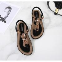 Sandalias de Tacón Alto de Verano 2025 Estilo Bohemio Chic de Madera Tejida Talla Grande - details 32