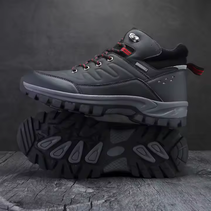 Zapatos de senderismo populares para hombre, zapatillas de cuero para exteriores, botas de montaña, calzado de escalada, trotar, trekking - 1