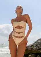 Traje de baño de una pieza para mujer, traje de baño Push Up, traje de baño ahuecado atrevido, traje de baño con Control de barriga - details 7