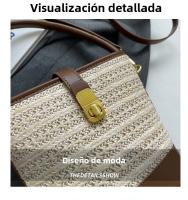 Nueva Bolsa de Verano 2025 Bolsa de Cruz Retro Versátil Estilo Tejido de Internet Famoso - details 2