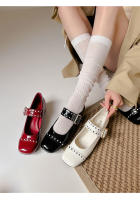 Nuevos Zapatos Mary Jane de Diseño Francés Pisa Gruesa, Hebilla de Una Palabra, Zapatos Individuales para Mujeres - details 30