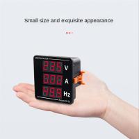 Amperímetro de CA, voltímetro con tres pantallas, medidor de frecuencia de voltaje de corriente, AC50-500V, 10-99,9Hz - details 5