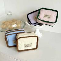 Bolsa de cosméticos portátil de Color contrastante, billetera con cremallera, monedero de Color sólido, bolsa de almacenamiento de pañuelos sanitarios suave y ligera - details 7
