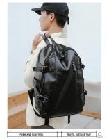 Mochila Casual Vintage de Cuero PU Suave Gran Capacidad Impermeable Bolsa de Hombro para Laptop - details 11
