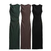 Casual Chic Verano Sin mangas s, Moda femenina larga y recta por - details 0