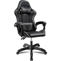 con Cojín Lumbar y Cervical |   Altura Ajustable, Reposabrazos Acolchados, Ruedas 360 ° |   Ideal para Oficina, - details 0