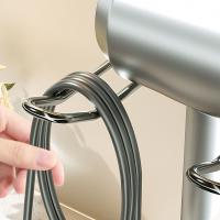 Soporte para secador de pelo con ventosa de hierro, estante de almacenamiento para secador de pelo reutilizable montado en la pared, colgador para secador de pelo sin perforaciones, ahorro de espacio - details 4
