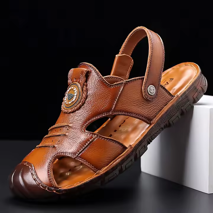 Nuevas Sandalias de Verano para Hombres Hechas a Mano, Antideslizantes, Suela Suave, Ideales para la Playa - 1