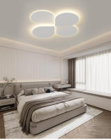 LEFAN-Luz LED de techo minimalista para sala de estar, lámpara principal de 50CM con rejilla blanca para dormitorio, moderna y minimalista - details 8