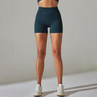 Pantalones cortos deportivos para mujer, mallas transpirables de cintura alta para yoga, correr, ciclismo, entrenamiento, gimnasio, verano - details 41
