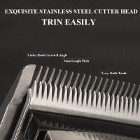 Kemei-cortadora de pelo profesional para hombre, máquina eléctrica inalámbrica, ajustable, de Metal, para barbería, KM-2002 - details 4