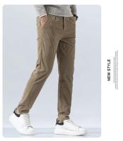 Pantalones de Corduroy para Hombres Ajuste Delgado, Elástico, Moda de Negocios y Trabajo para Primavera Otoño - details 12
