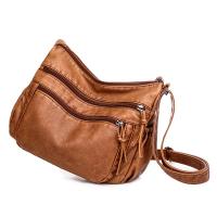 Bolso cruzado de mujer, bolso de mano de mujer, bolso cruzado de mano de cuero, bolso tote, bolso bandolera, bolso bandolera vintage de gran capacidad, bolso de mujer de cuero lavado - details 5