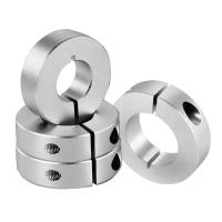 Paquete de 4 collares de eje dividido de 20Mm, abrazadera de Collar de eje de una pieza de aluminio, estilo de abrazadera, 40Mm OD, 12Mm de espesor - details 0