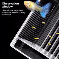 Caja transparente para criador de Guppy, desmontable, previene el escape, criadero de vida acuática, incubadora de peces madre Permeable, uso doméstico - details 2